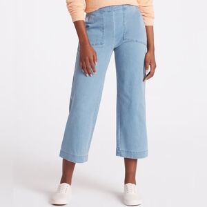 NIC+ZOE Light Blue Flare & Wide Leg Denim Jeans